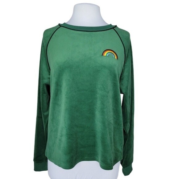 BP | NEW Junior's Super Soft Green Crewneck - Picture 1 of 8